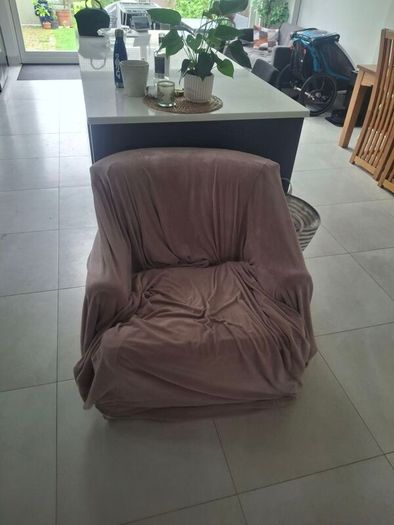 Armchair with cover