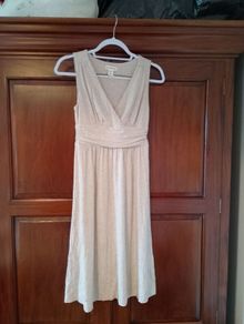 Sand coloured sun dress