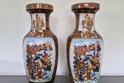 A Pair of Large  Ceramic  Vases
