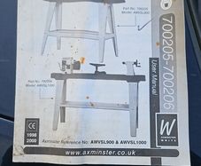 Axminster variable speed lathe