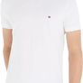 Tommy Hilfiger Men's T-Shirt Short Sleeve Core Stretch Slim Fit MW0MW27539, White M Image 5