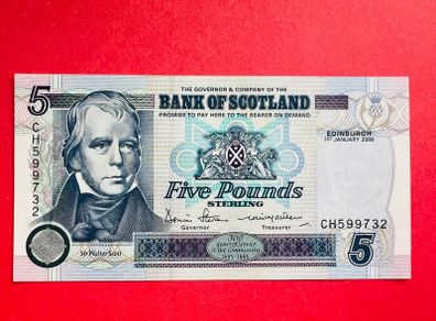 Scotland  5. Pounds   2006  Pick  119. COMMEMORATIVE ISSUE ( Uncirculated )