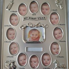 My First Year Frame Silver Plated
