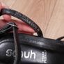 Schuh Black Vegan Leather Strappy Platform Block Heel Sandals 6UK/39EU Image 5