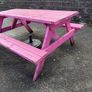 wooden picnic bench Image 2