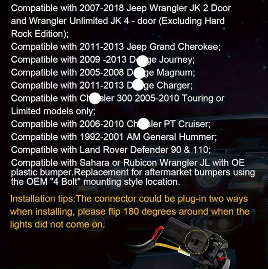 4-Inch LED Fog Lights Featuring White Angel Eyes Halo Rings,