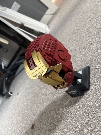 lego iron man helmet