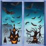 Halloween Window Clings Stickers, 7Sheet Halloween Bats Spiders Window Cling Sticker Decal for Halloween Window Decoration (FREE SHIPPING) Image 5