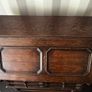 Vintage Jacobean Style Oak Bureau Desk - Leather Inset & Barley Twist Legs Image 2