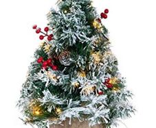 Christmas tree, small 22inches. Comes with lights-decorations