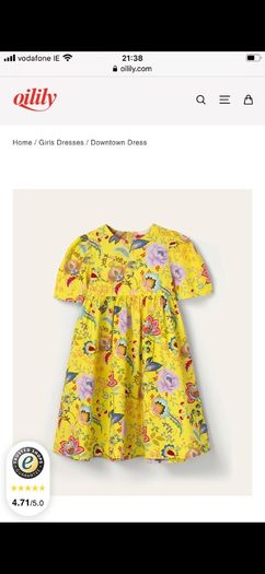Oilily downtown dress and matching socks age 10 like new!