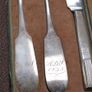 Antique Cased Travelling Silver Cutlery Set Image 4