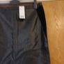 F&F Black  Faux Leather   A- Line Skirt.  S.14      B.N.W.T. Image 2