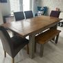 Extendable Dining Table, Bench and Chairs Image 3