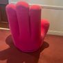 Pink hand shaped chair Image 4