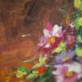 Framed Floral Oil Painting Image 2
