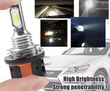 2x H15 High Beam Driving Lights DRL Headlight Bulb Plug And Play 6000K Led Auto HeadLamps For Car 12V