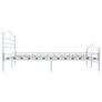 Bed Frame White Metal 180x200 cm Image 5