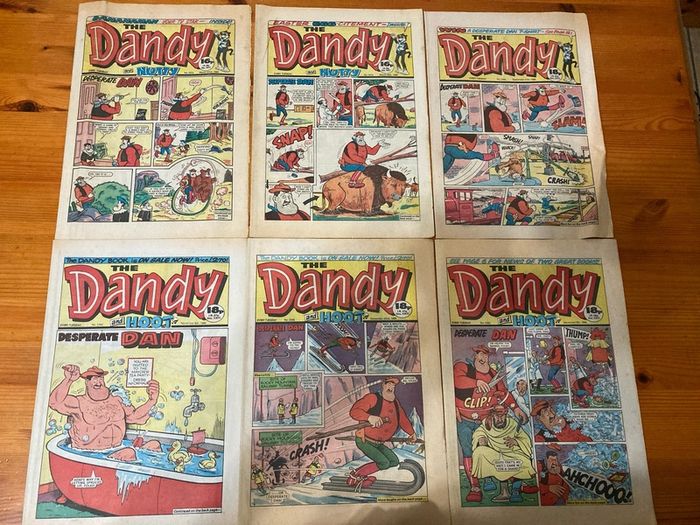 Comics: 'The Dandy' 1983,1985,1986 and 1987 (38 comics)