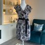 Ladies Floral Knee Length Dress from A wear Image 4