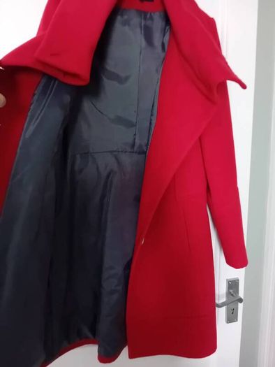 Warm Red Coat - UK 10 - Polish brand Zartex - RRP 200