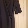 navy wrap dress Image 2