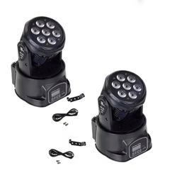 Mini Moving Head LED wash DJ lights.