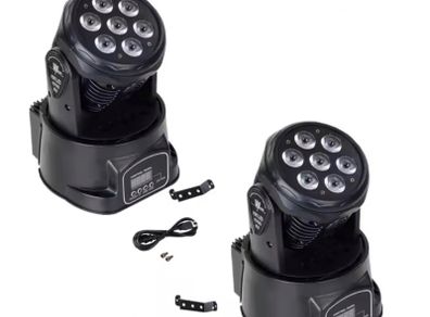 Mini Moving Head LED wash DJ lights.