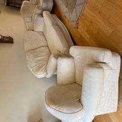 3 seater couch and 2 single seater couches