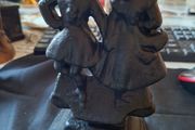 A Beautiful Old Cast Iron Bookend, Tabletop Sculpture or Doorstop, Postage Available or collection