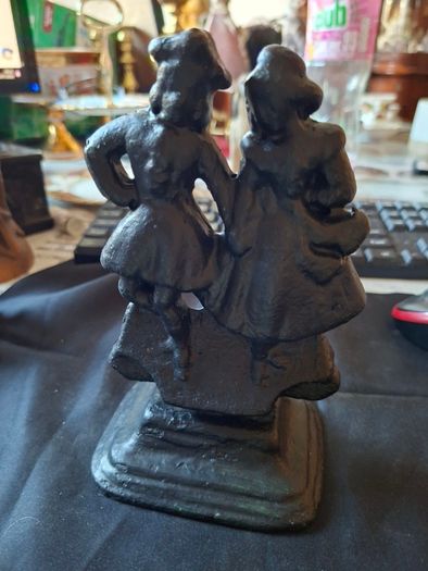 A Beautiful Old Cast Iron Bookend, Tabletop Sculpture or Doorstop, Postage Available or collection