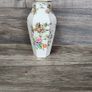 Crown Staffordshire Pagoda Pattern 6 Sided Hexagonal Vase With Lid Vintage Fine Bone China England Image 4