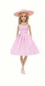 Gingham Dress for Barbie Doll