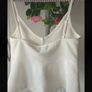 cami Bnwt asos petite range ivory peplum cami top size 12 Image 4