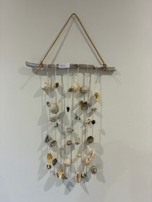 Homemade seashell decor