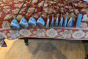 Full set of golf clubs and bag