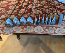 Full set of golf clubs and bag