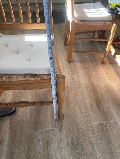 4 Solid Oak vintage dining chairs