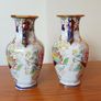 Two matching vintage Mason's Patent Ironstone China vases  height 28cm Image 2