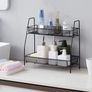 Bathroom Storage Spice Rack - 2 Tier Kitchen Storage & Organisation, Small Bathroom Organiser for Countertop, Home and Office Image 2