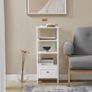 Storage shelves with drawer  Sleek & Modern Mini Storage Unit Image 4
