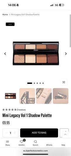Bperfect mini legacy shadow palette make up