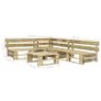 4 Piece Garden Lounge Set Pallets Wood Image 4