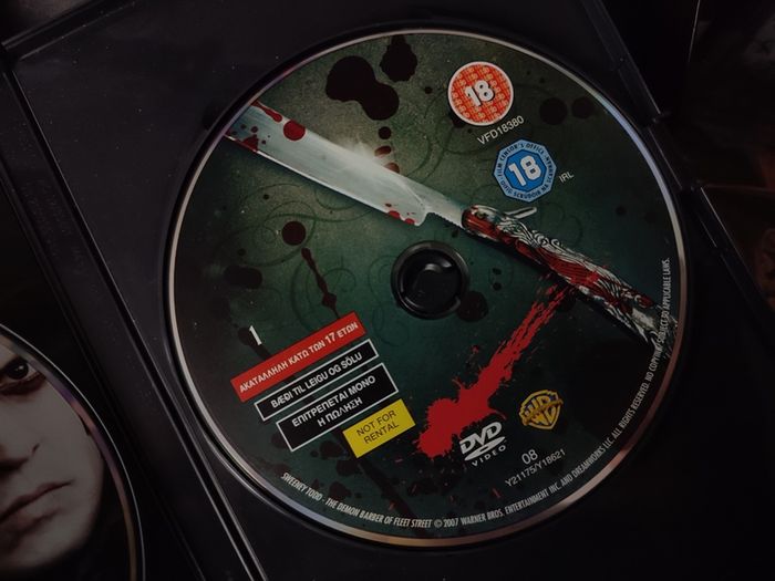 Sweeney Todd: The Demon Barber of Fleet ! 2 Disc Special Edition ! DVD with Slipcase ! 2008 !