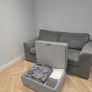 DFS Orka 2 Seater Sofa Bed & Storage Footstool Image 2