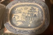 Blue willow platter free postage
