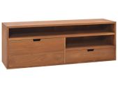 TV Cabinet 110x30x40 cm Solid Teak Wood