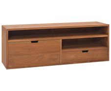 TV Cabinet 110x30x40 cm Solid Teak Wood