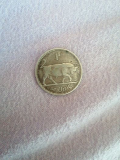 1935 Irish Silver One Shilling Coin