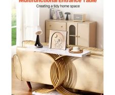Narrow Console Sofa Table, 39.4 inches Behind Couch Table, 1-Tier Long Entryway Table and Skinny Hallway Table, Narrow Sofa Table with Metal Frame, for Entryway, Hallway, Living Room & Bedroom